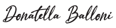 Donatella balloni firma